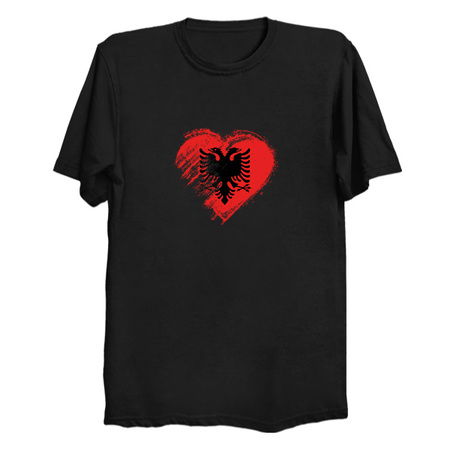 Grungy I Love Albania Heart Flag tiny thumbnail