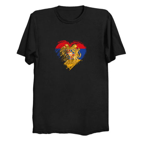 Grungy I Love Armenia Heart Flag tiny thumbnail