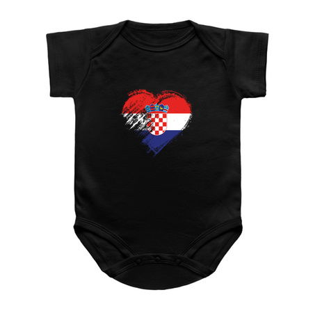 Grungy I Love Croatia Heart Flag tiny thumbnail