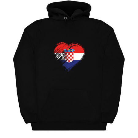 Grungy I Love Croatia Heart Flag tiny thumbnail