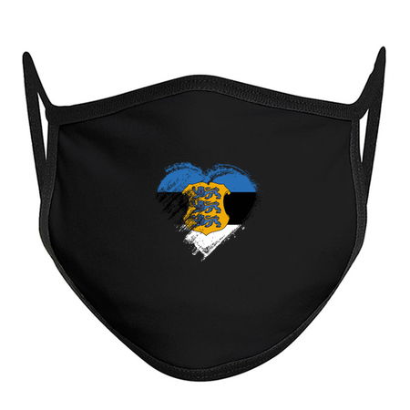 Grungy I Love Estonia Heart Flag tiny thumbnail