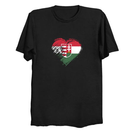 Grungy I Love Hungary Heart Flag tiny thumbnail