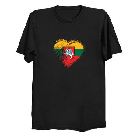 Grungy I Love Lithuania Heart Flag tiny thumbnail