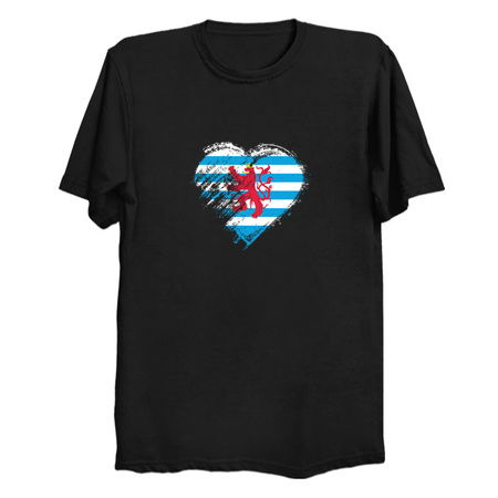 Grungy I Love Luxembourg Heart Flag tiny thumbnail