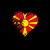 Grungy I Love Macedonia Heart Flag tiny thumbnail