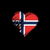 Grungy I Love Norway Heart Flag tiny thumbnail