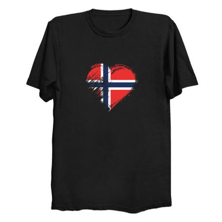 Grungy I Love Norway Heart Flag tiny thumbnail