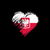 Grungy I Love Poland Heart Flag tiny thumbnail