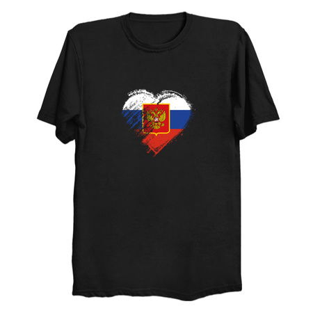 Grungy I Love Russia Heart Flag tiny thumbnail