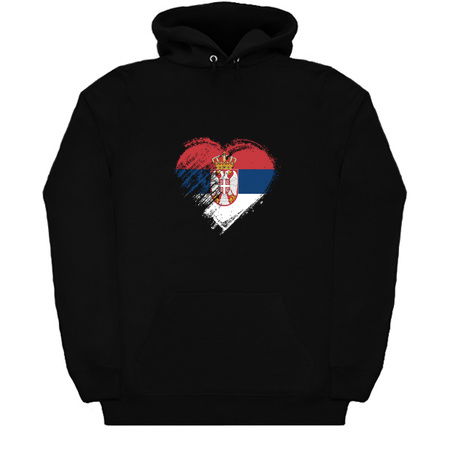 Grungy I Love Serbia Heart Flag tiny thumbnail