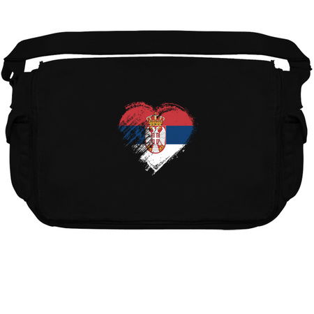 Grungy I Love Serbia Heart Flag tiny thumbnail