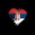 Grungy I Love Serbia Heart Flag tiny thumbnail