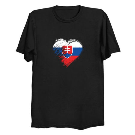 Grungy I Love Slovakia Heart Flag tiny thumbnail