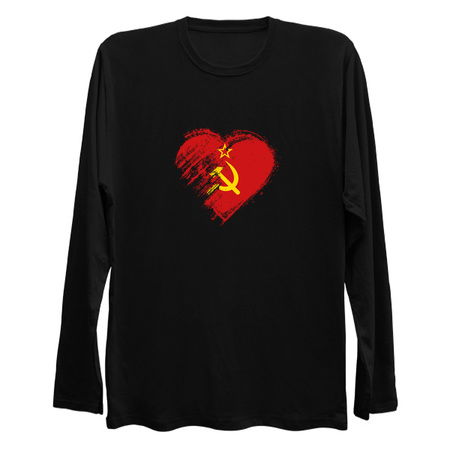 Grungy I Love Soviet Union Heart Flag tiny thumbnail