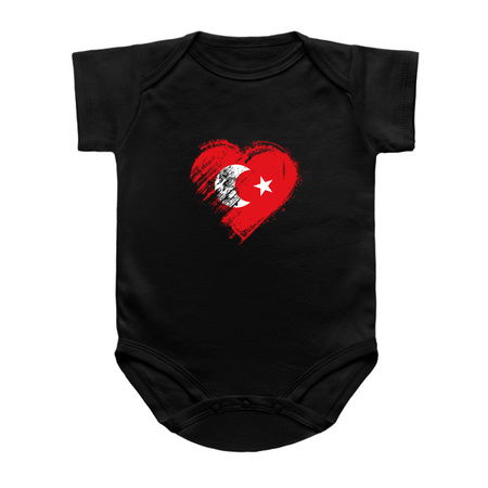 Grungy I Love Turkey Heart Flag tiny thumbnail