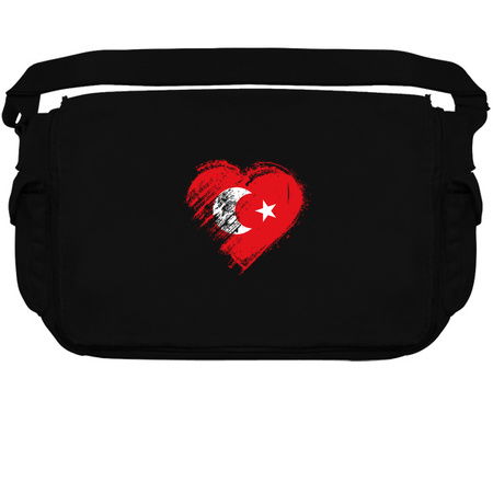 Grungy I Love Turkey Heart Flag tiny thumbnail