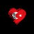 Grungy I Love Turkey Heart Flag tiny thumbnail