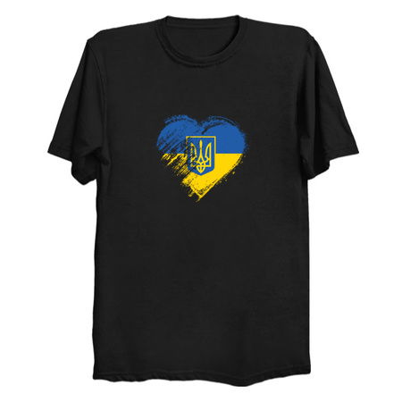 Grungy I Love Ukraine Heart Flag tiny thumbnail