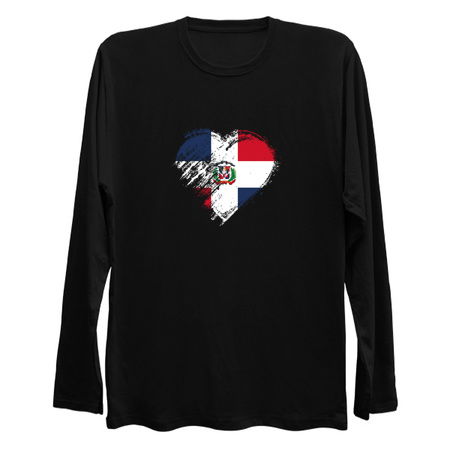 Grungy I Love Dominican Republic Heart Flag tiny thumbnail