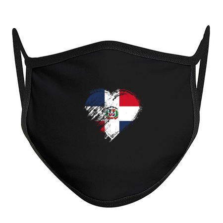 Grungy I Love Dominican Republic Heart Flag tiny thumbnail