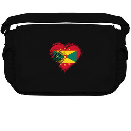 Grungy I Love Grenada Heart Flag tiny thumbnail