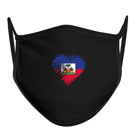 Grungy I Love Haiti Heart Flag tiny thumbnail