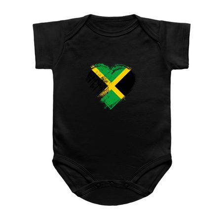 Grungy I Love Jamaica Heart Flag tiny thumbnail