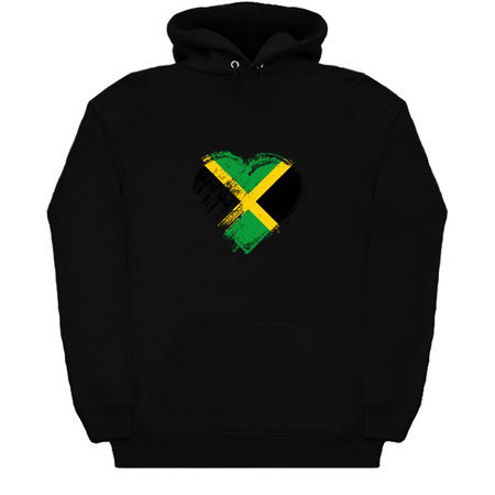 Grungy I Love Jamaica Heart Flag tiny thumbnail