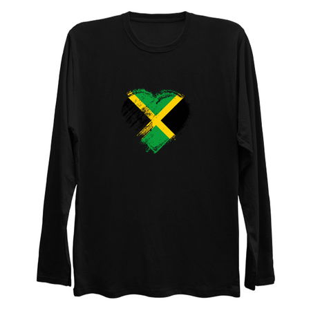 Grungy I Love Jamaica Heart Flag tiny thumbnail