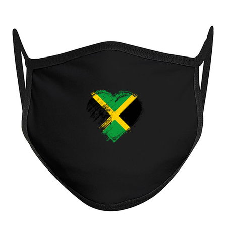 Grungy I Love Jamaica Heart Flag tiny thumbnail