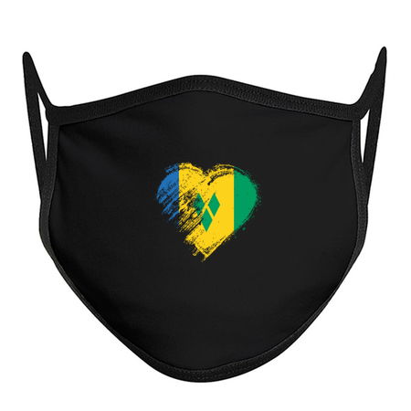 Grungy I Love St. Vincent's and Grenadines Heart Flag tiny thumbnail