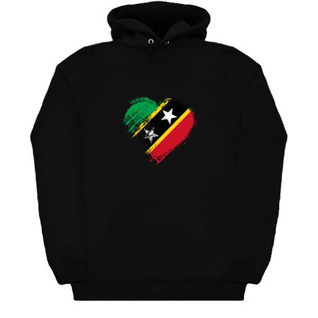 Grungy I Love St. Kitt's and Bevis Heart Flag tiny thumbnail