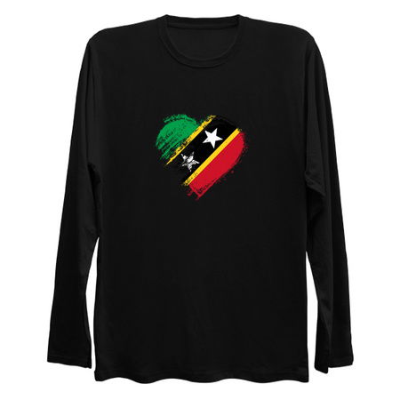 Grungy I Love St. Kitt's and Bevis Heart Flag tiny thumbnail