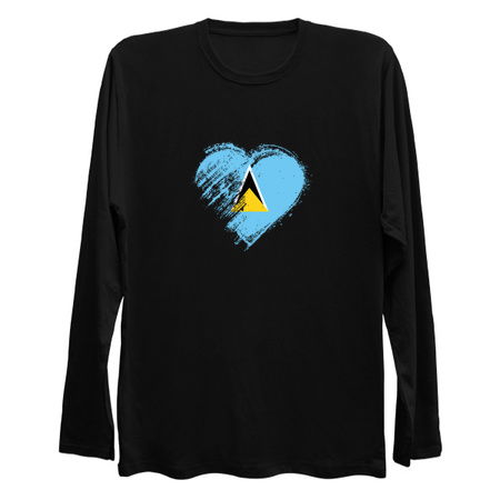 Grungy I Love St. Lucia Heart Flag tiny thumbnail