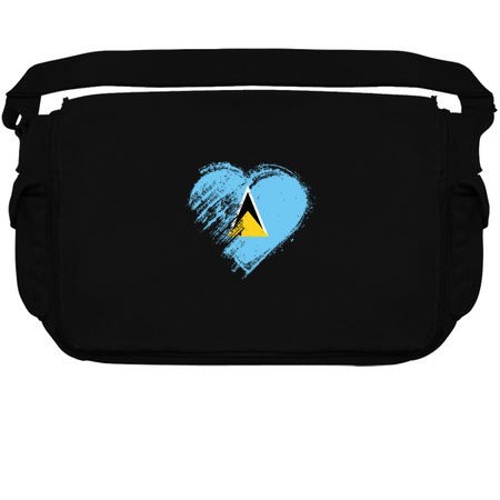 Grungy I Love St. Lucia Heart Flag tiny thumbnail