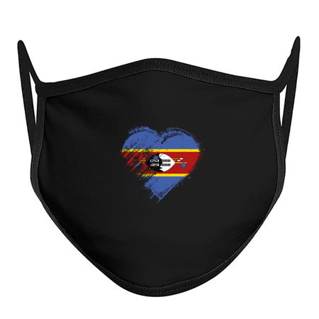 Grungy I Love Swaziland Heart Flag tiny thumbnail