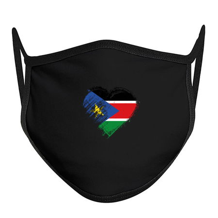 Grungy I Love South Sudan Heart Flag tiny thumbnail