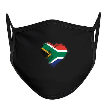Grungy I Love South Africa Heart Flag tiny thumbnail