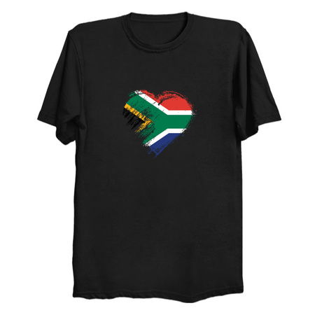 Grungy I Love South Africa Heart Flag tiny thumbnail