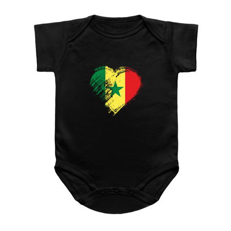 Grungy I Love Senegal Heart Flag tiny thumbnail