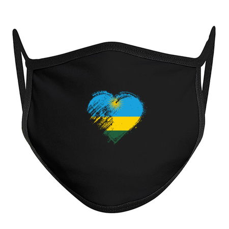 Grungy I Love Rwanda Heart Flag tiny thumbnail