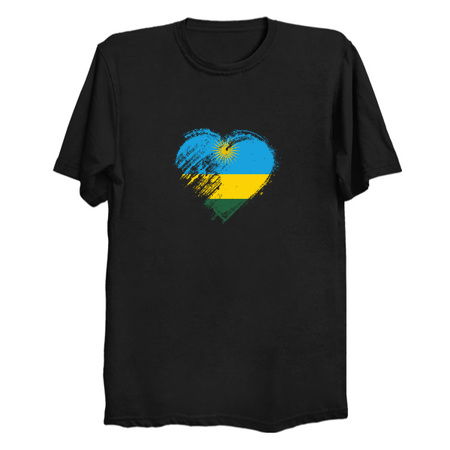 Grungy I Love Rwanda Heart Flag tiny thumbnail
