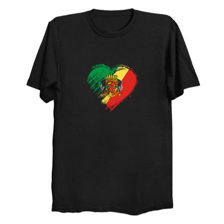 Grungy I Love Republic of Congo Heart Flag tiny thumbnail