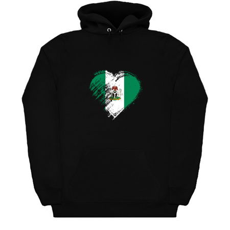 Grungy I Love Nigeria Heart Flag tiny thumbnail