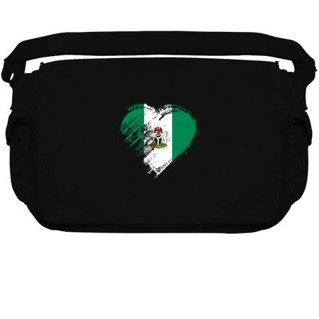 Grungy I Love Nigeria Heart Flag tiny thumbnail