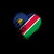 Grungy I Love Namibia Heart Flag tiny thumbnail