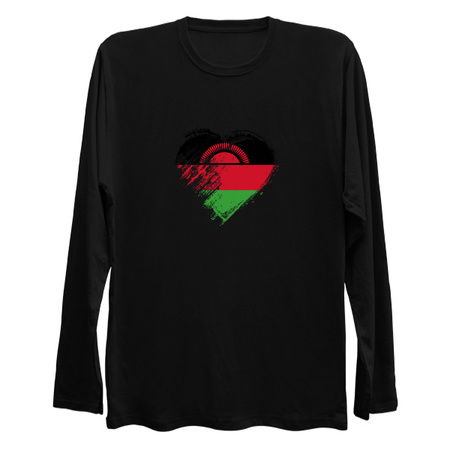 Grungy I Love Malawi Heart Flag tiny thumbnail