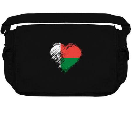 Grungy I Love Madagascar Heart Flag tiny thumbnail