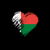 Grungy I Love Madagascar Heart Flag tiny thumbnail