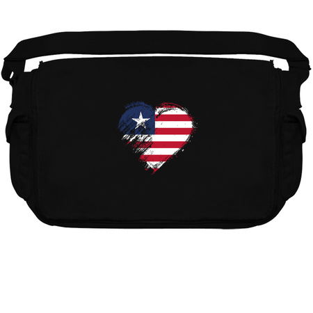 Grungy I Love Liberia Heart Flag tiny thumbnail